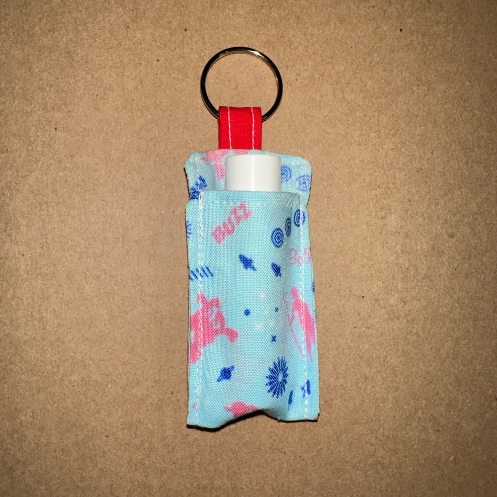 Handmade lip balm holder keychain- Toy Story design